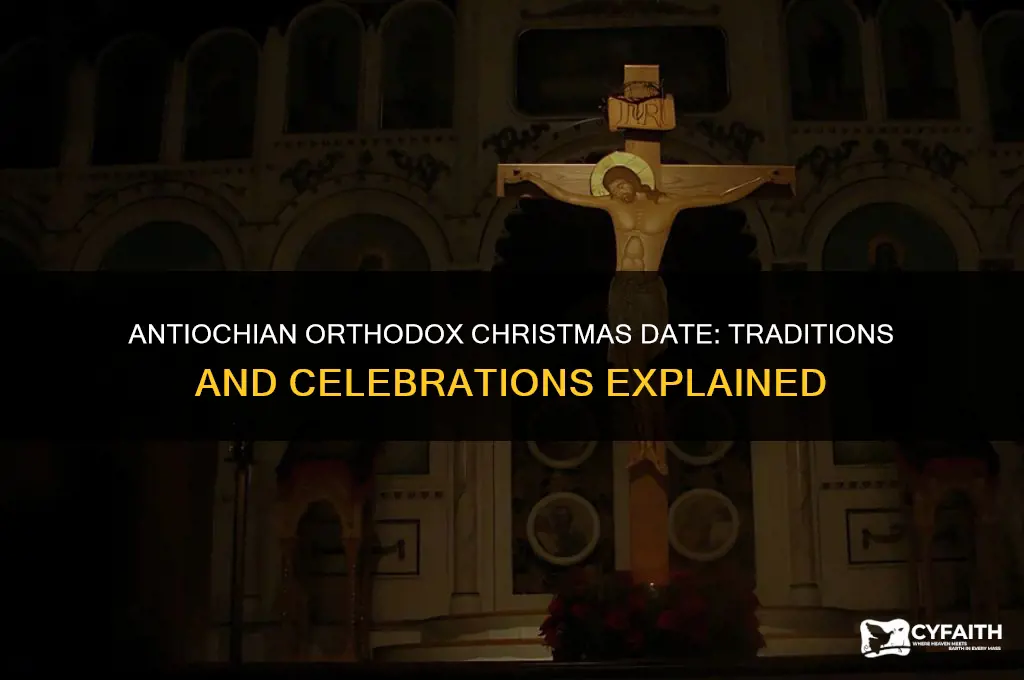when is antiochian orthodox christmas