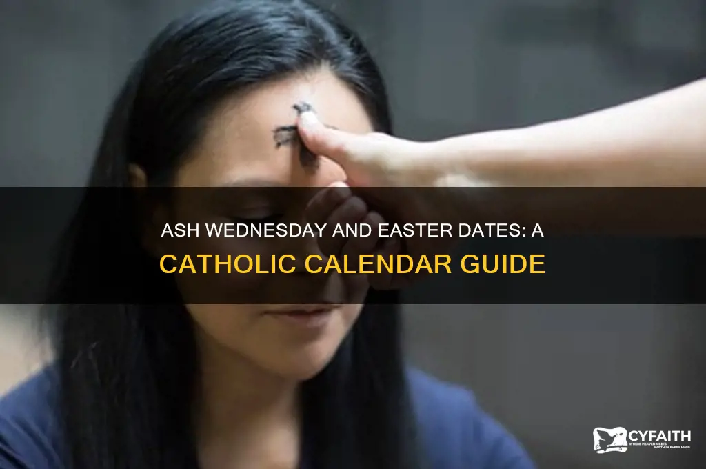 when is ash wednesday and easter catholic