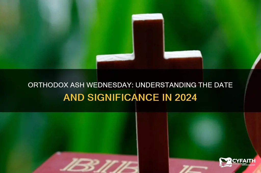 when is ash wednesday for orthodox