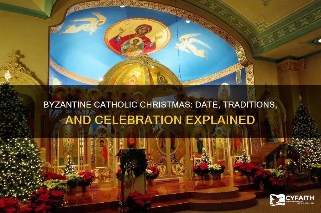 when is byzantine catholic christmas