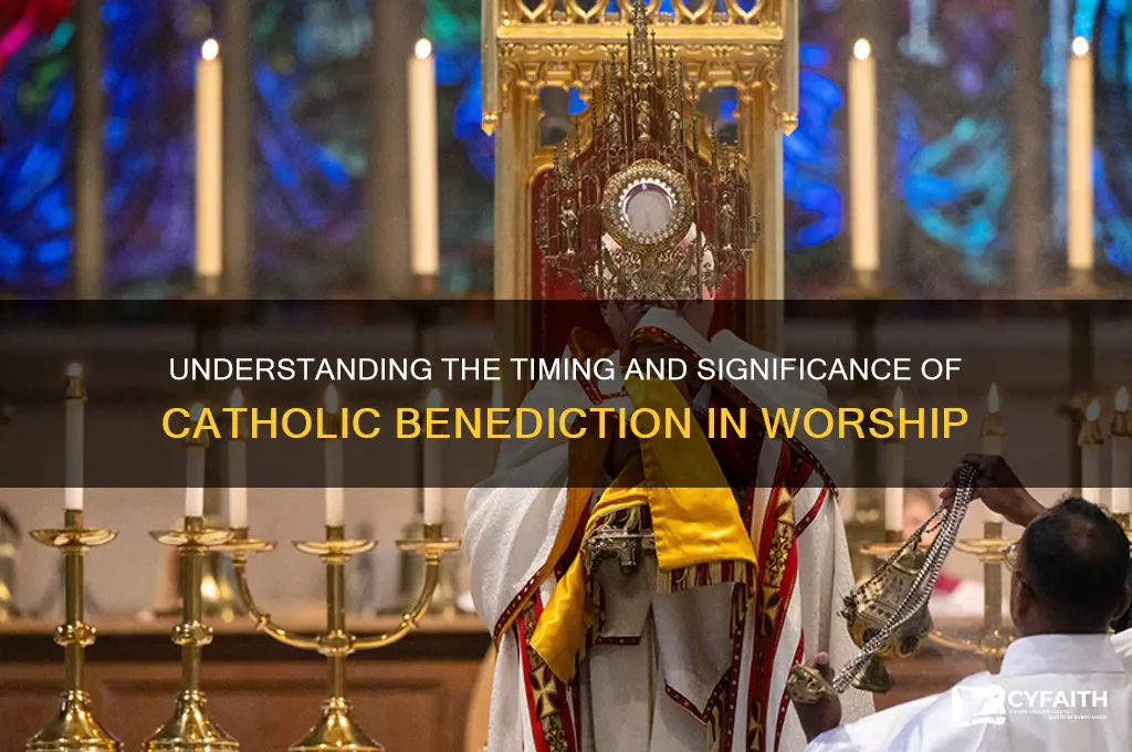 when is catholic benediction