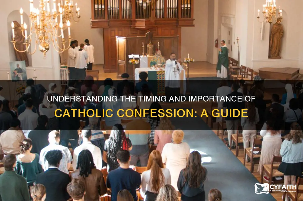 when is catholic confession