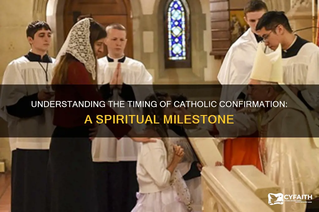 when is catholic confirmation