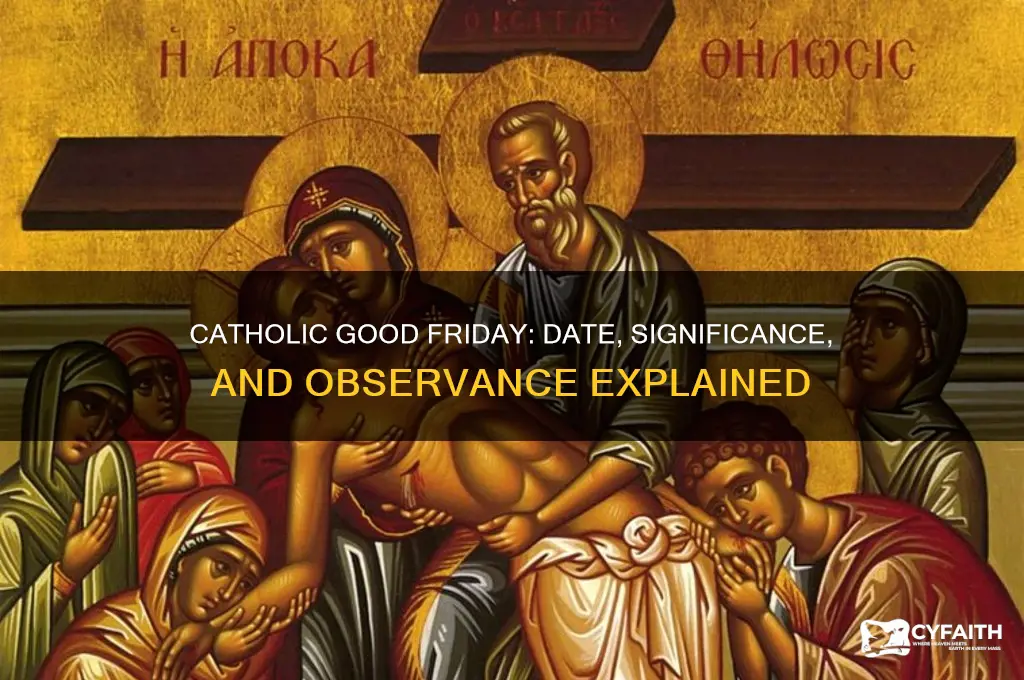 when is catholic good friday