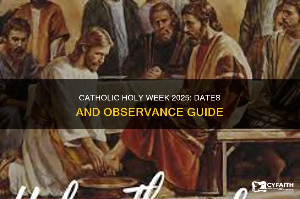 when is catholic holy week 2025