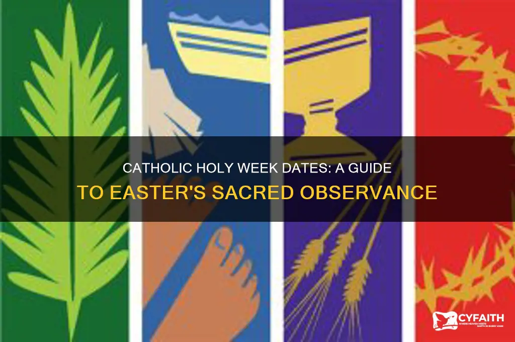 when is catholic holy week