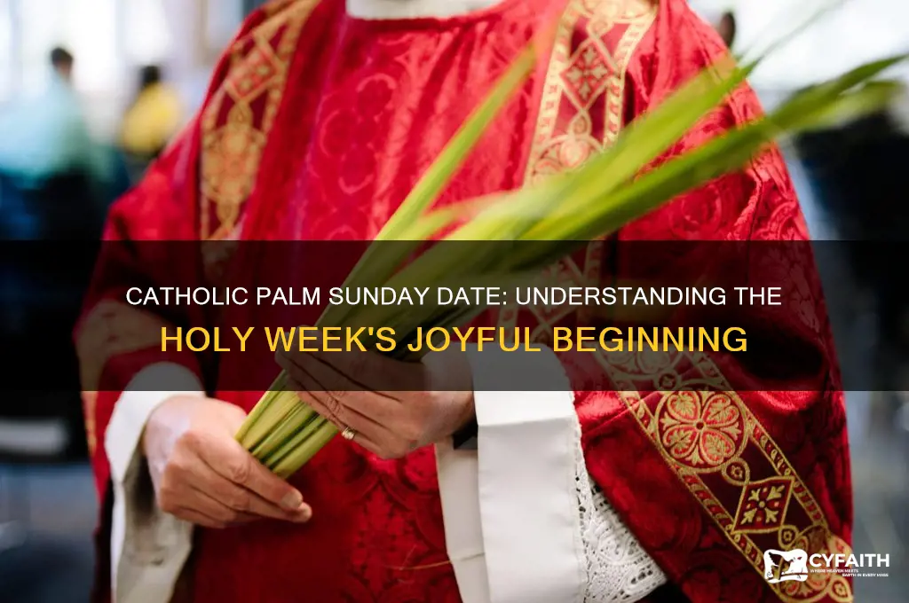 when is catholic palm sunday