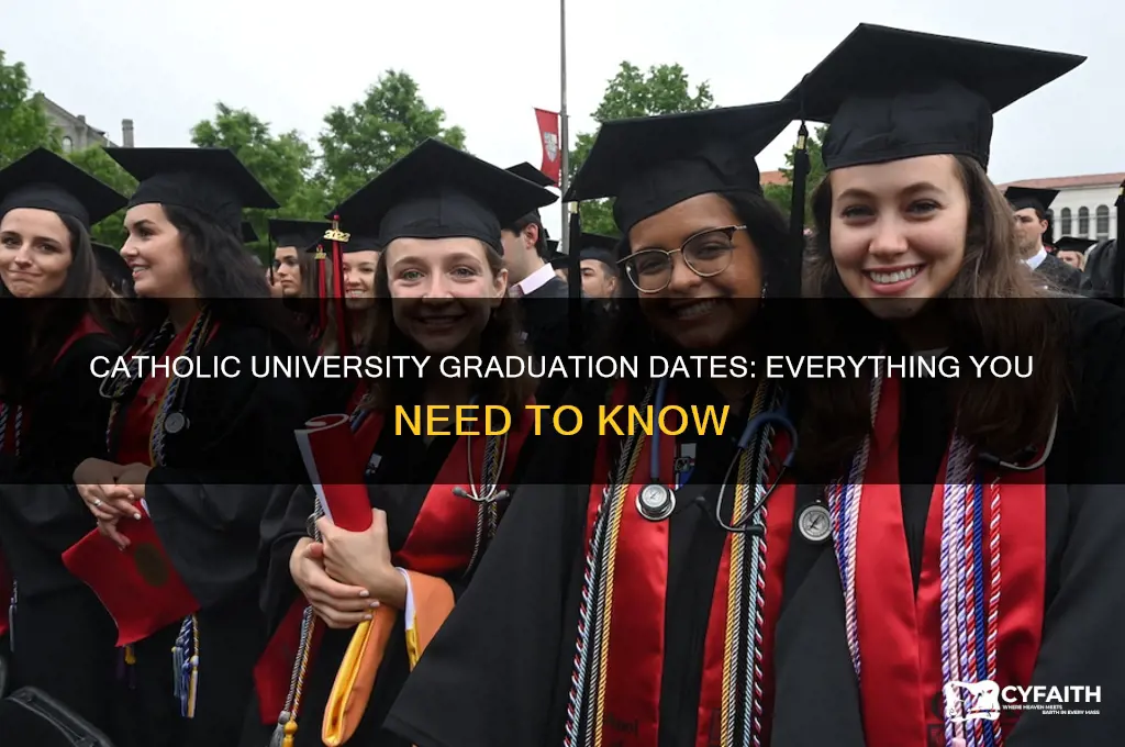 when is catholic university graduation