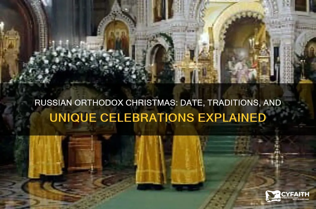when is christmas celebrated in the russian orthodox church