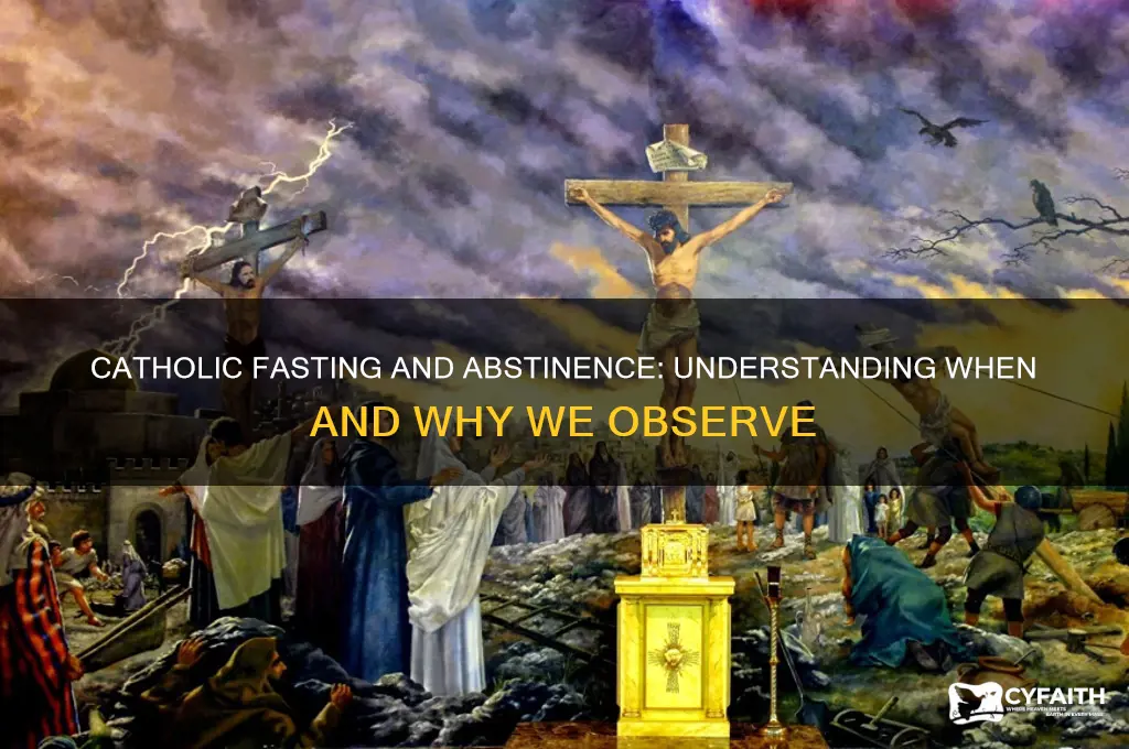 when is fasting and abstinence catholic