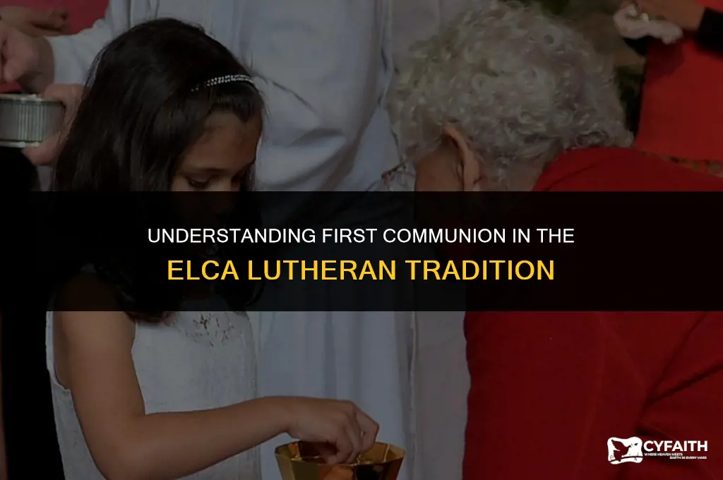 when is first communion for elca lutheran