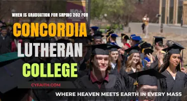 Spring 2024 Graduation at Concordia Lutheran College: Date Announced