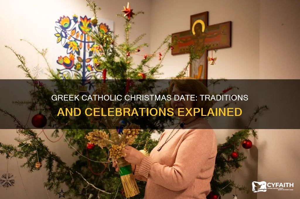 when is greek catholic christmas