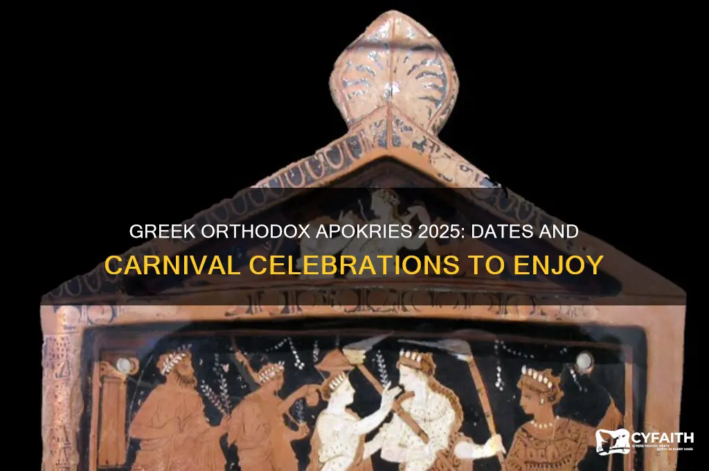 when is greek orthodox apokries 2025