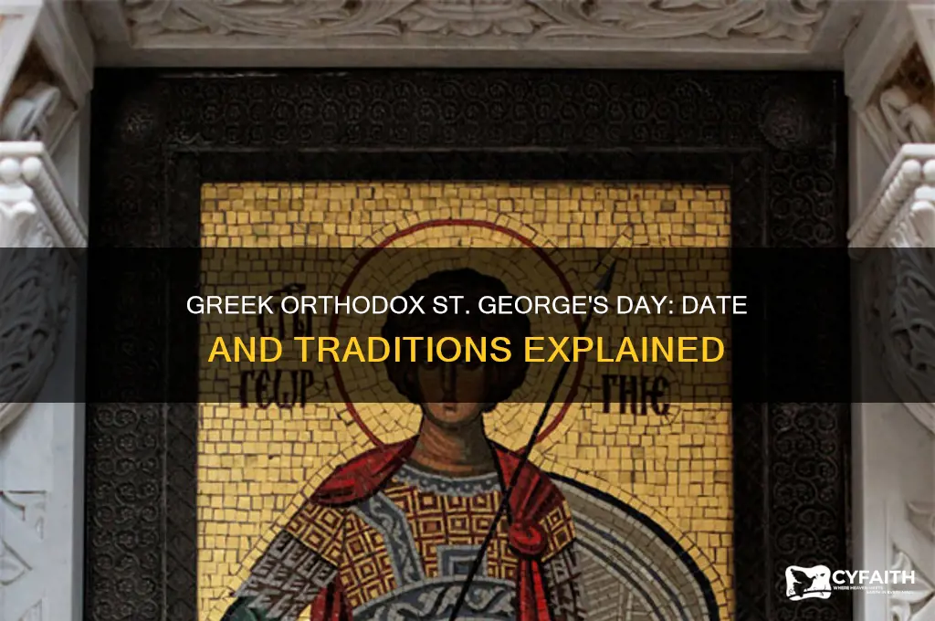 when is greek orthodox st george