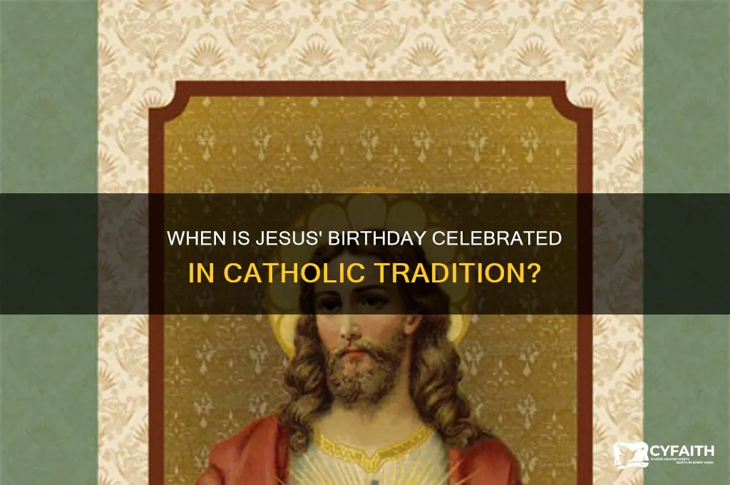 when is jesus birthday catholic