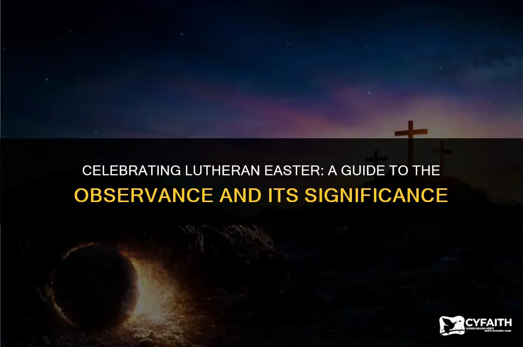 when is lutheran easter