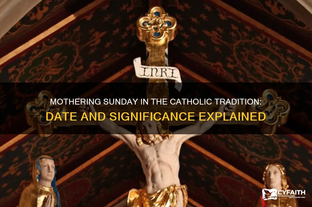 when is mothering sunday for catholic