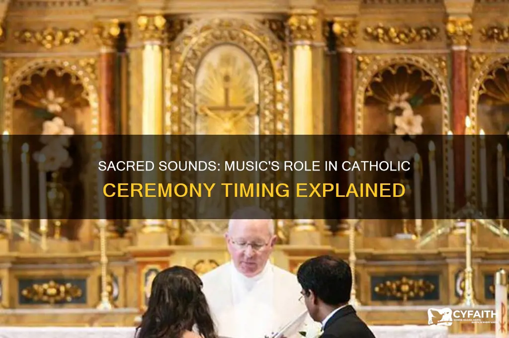 when is music played during catholic ceremony