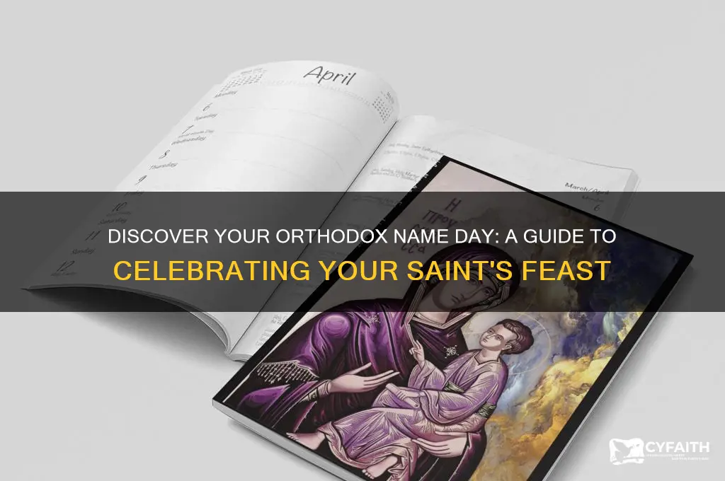 when is my name day orthodox