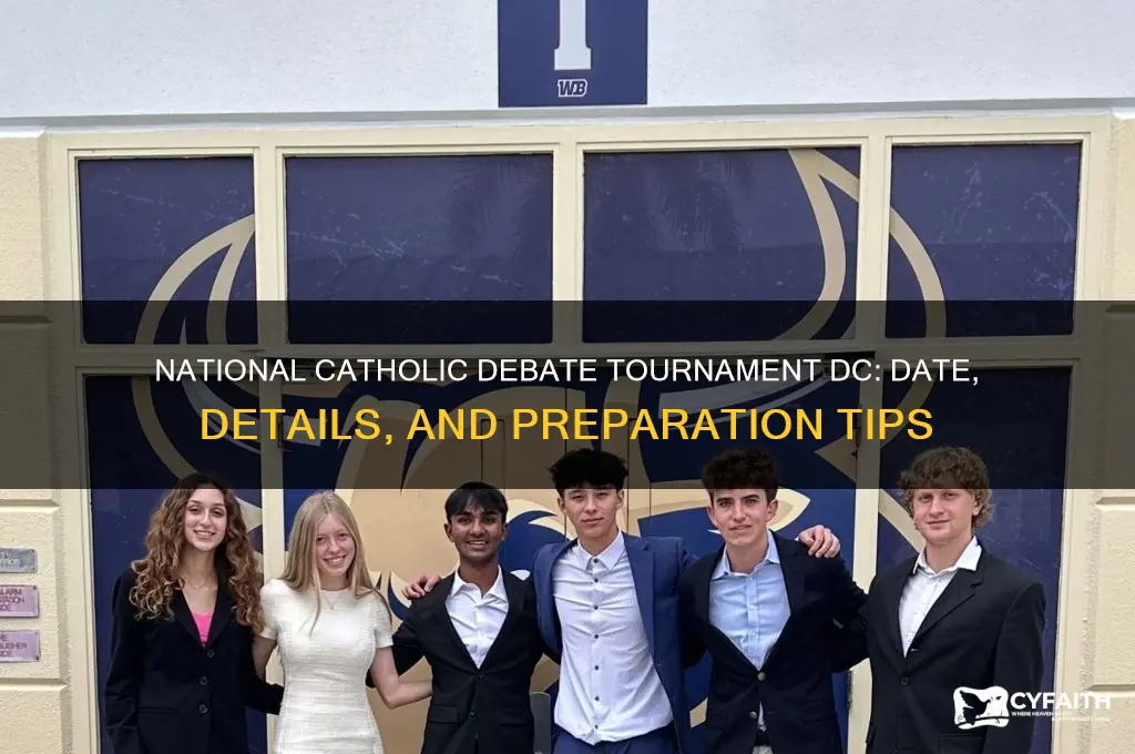 when is national catholic debate tournament dc