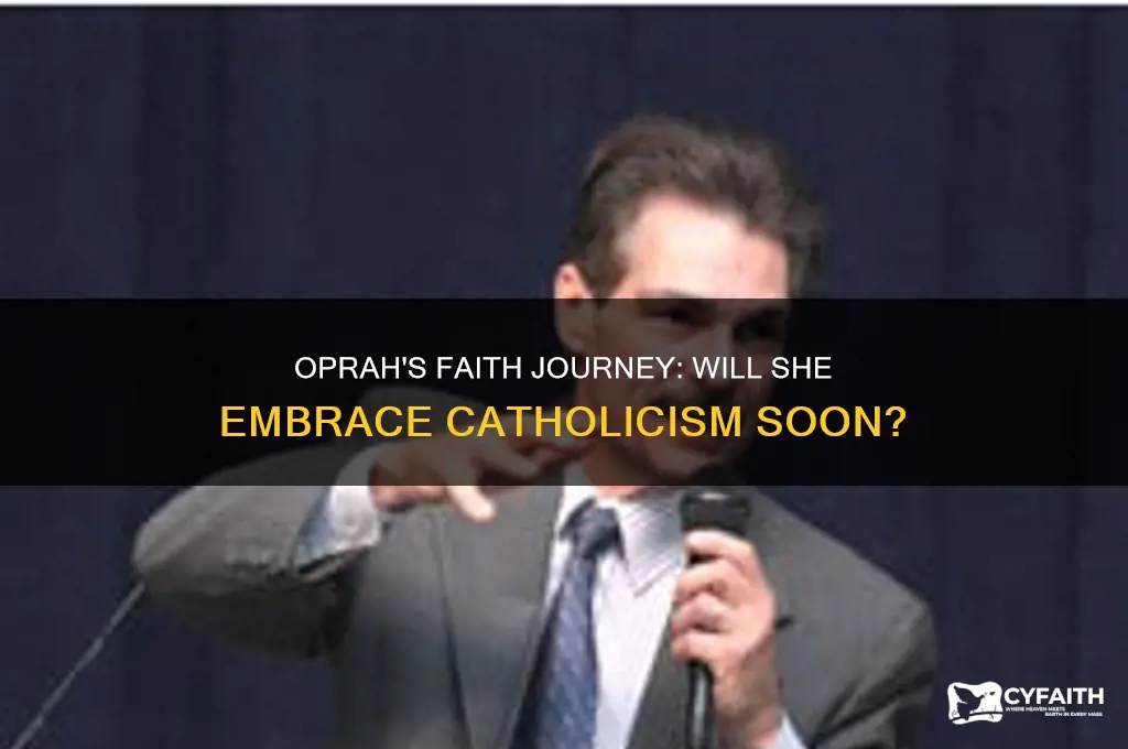 when is oprah going to become catholic