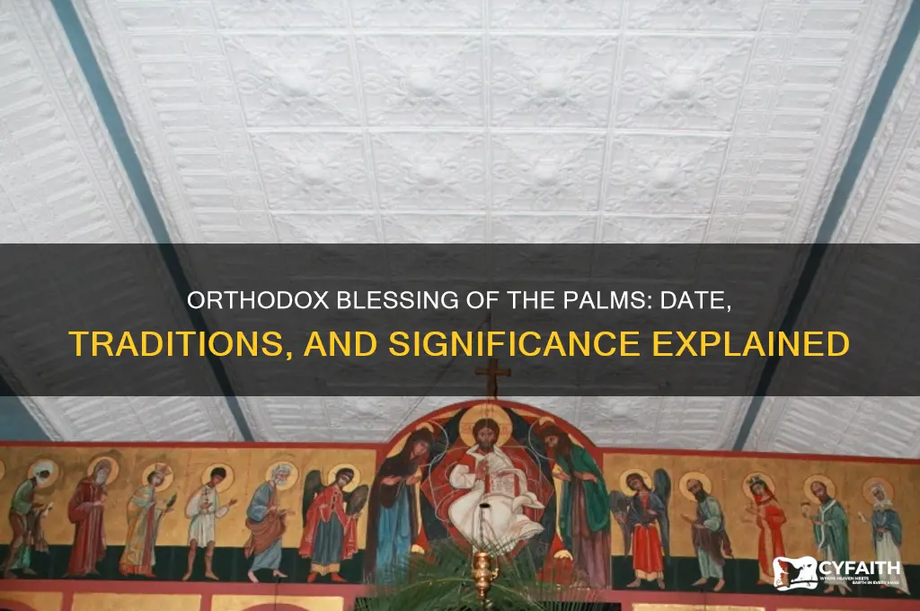 when is orthodox blessing of the palms