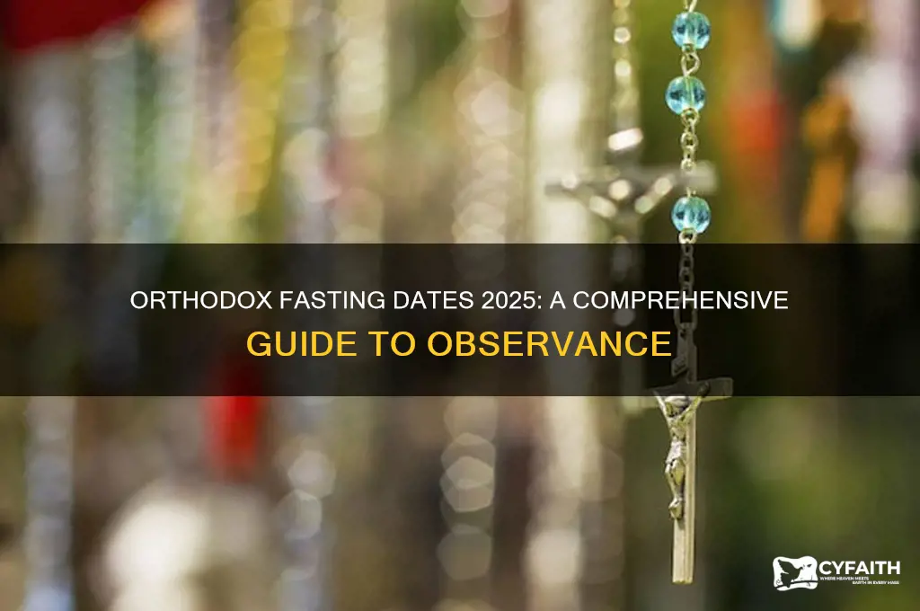 when is orthodox fasting 2025