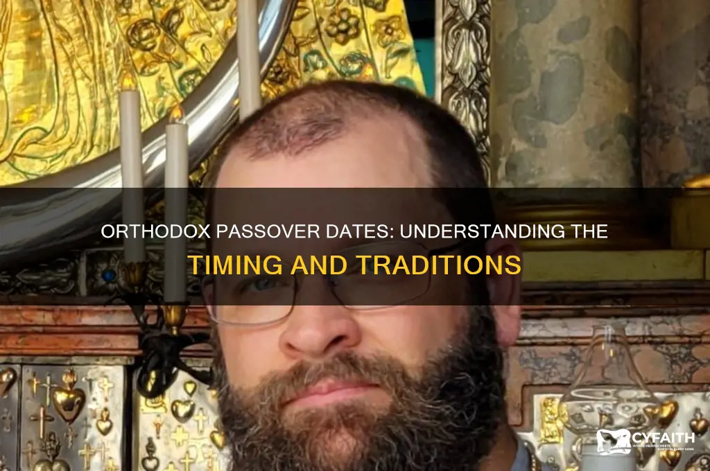 when is orthodox passover