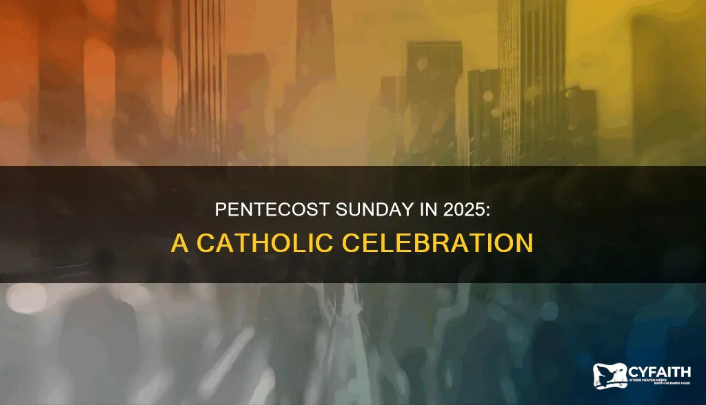 when is pentecost sunday in 2025 catholic