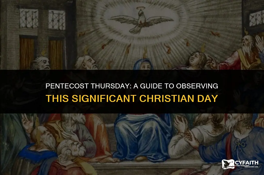 when is pentecost thursday