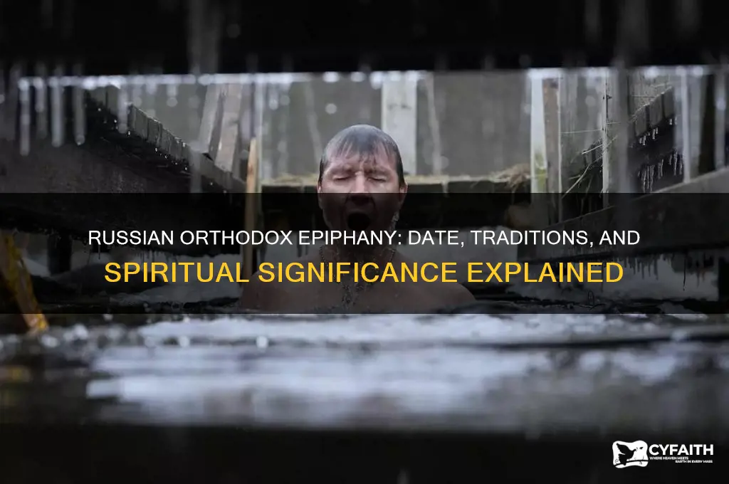 when is russian orthodox epiphany