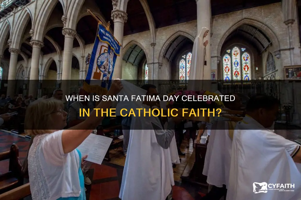 when is santa fatima day catholic