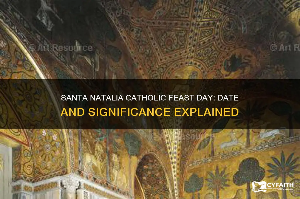 when is santa natalia day catholic