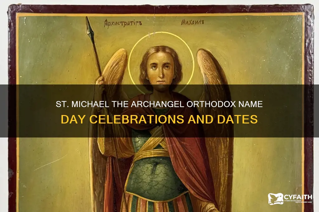 when is st michael name day orthodox
