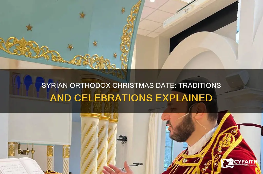 when is syrian orthodox christmas