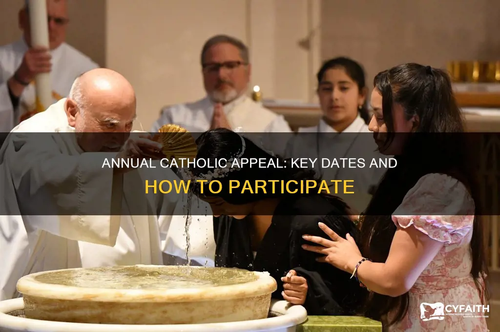 when is the annual catholic appeal
