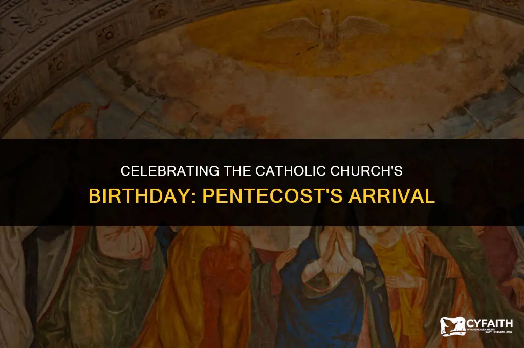 when is the birthday of the catholic church pentecost