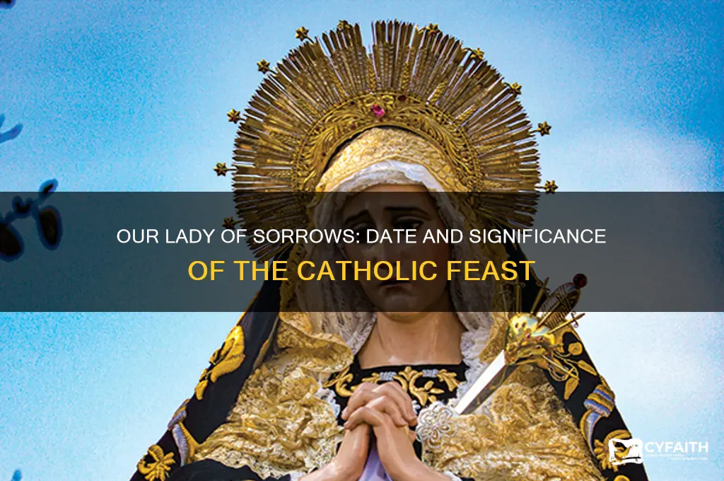 when is the catholic feast of our lady of sorrows