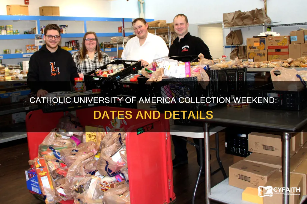 when is the catholic university of america ollection weekend