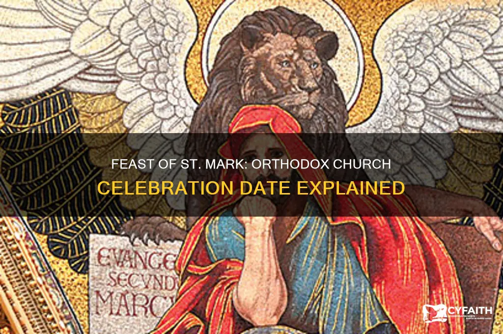 when is the feast of st mark on orthodox church