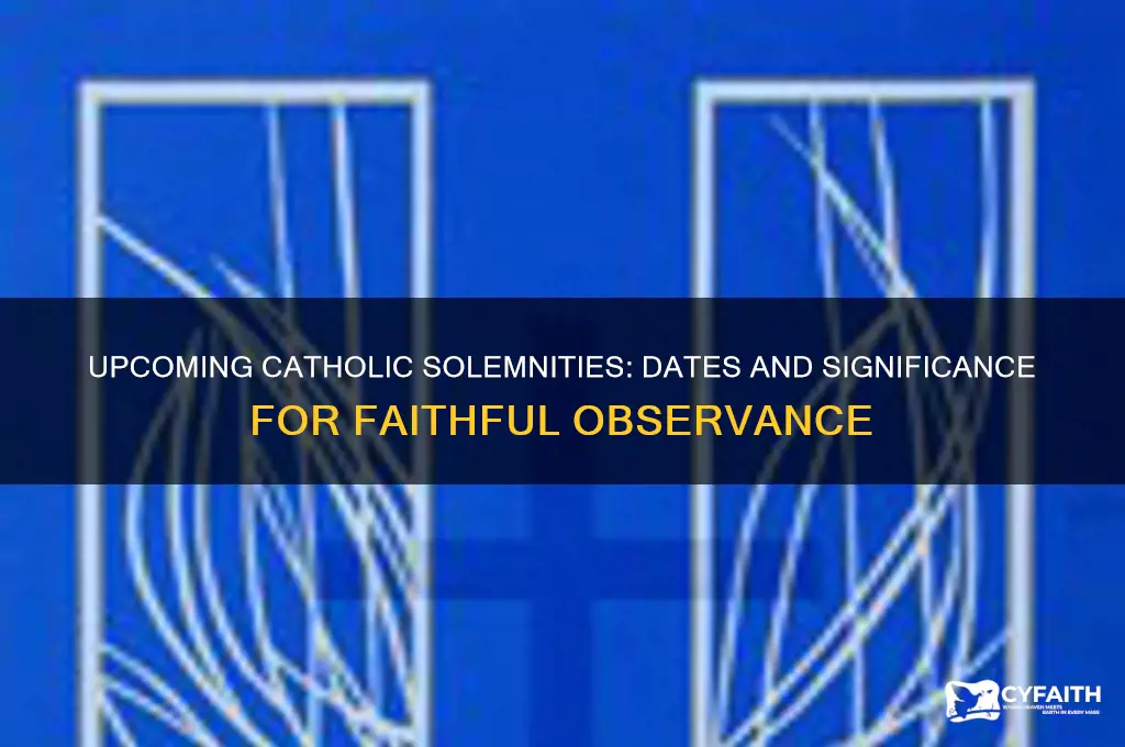when is the next catholic solemnity