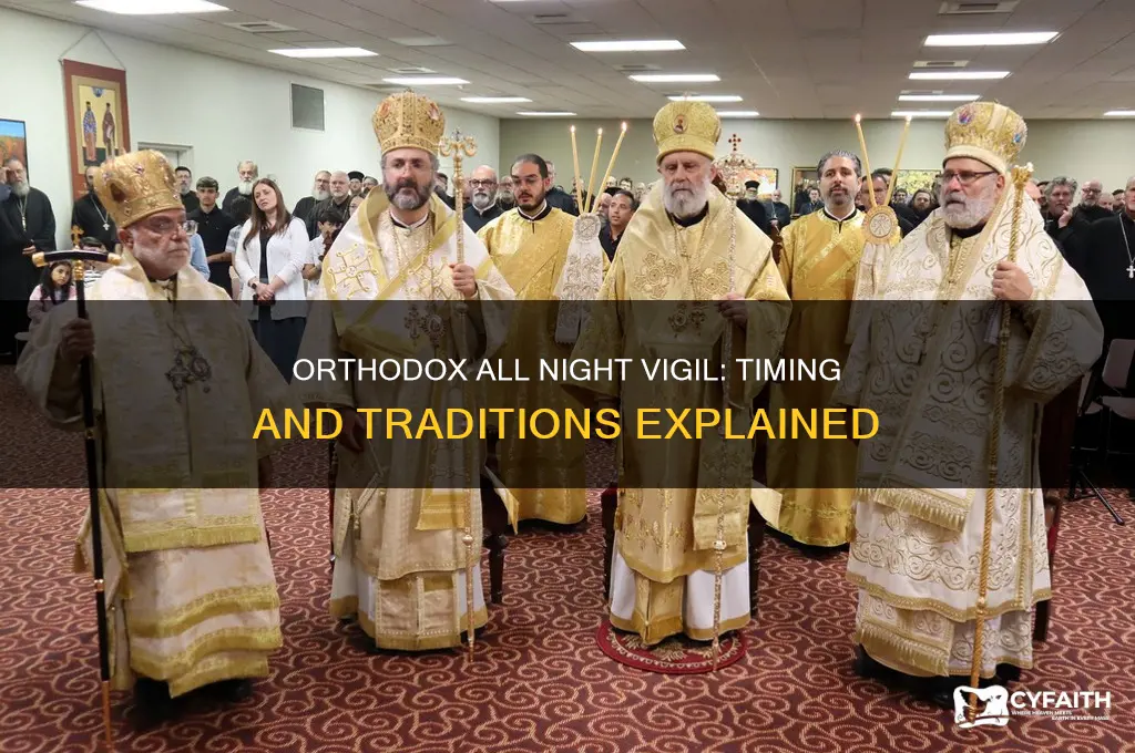 when is the orthodox all night vigil