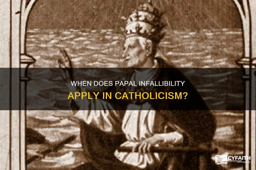 when is the pope infallible catholic answers
