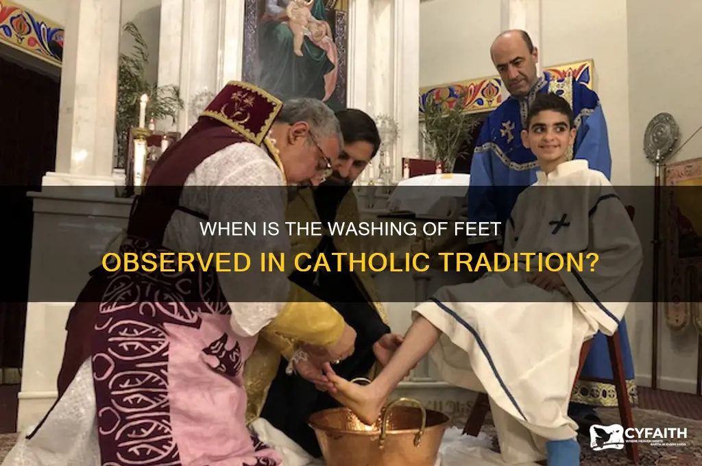 when is the washing of feet catholic