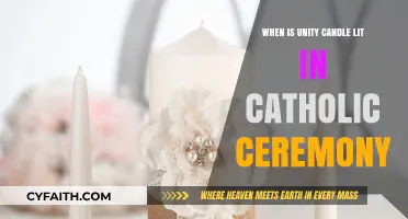 When is the Unity Candle Lit in a Catholic Ceremony?