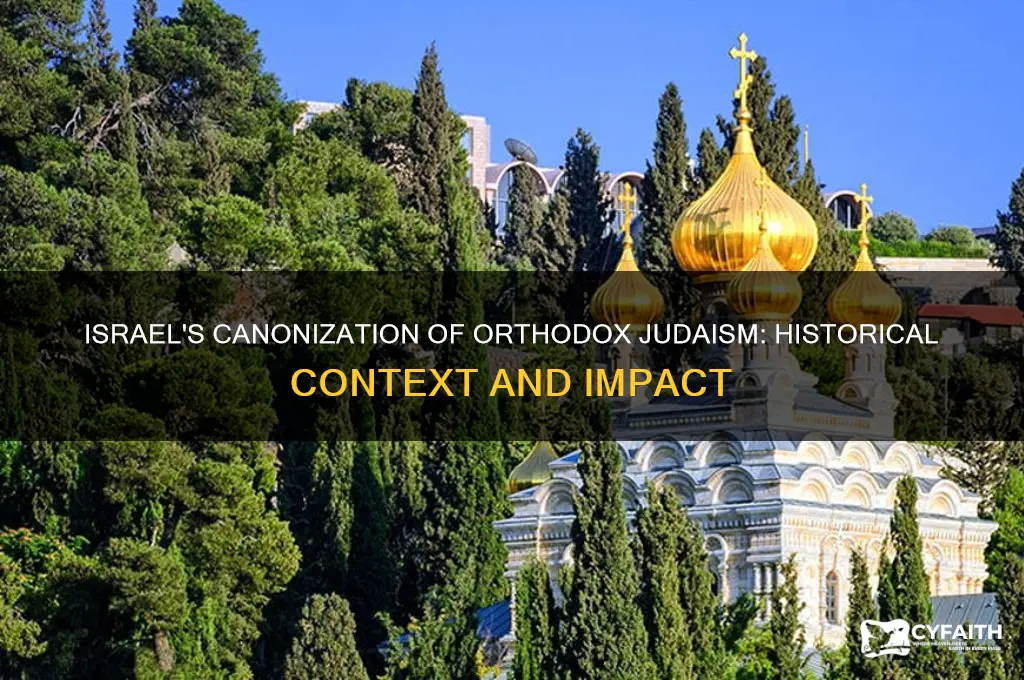 when israel canon orthodox