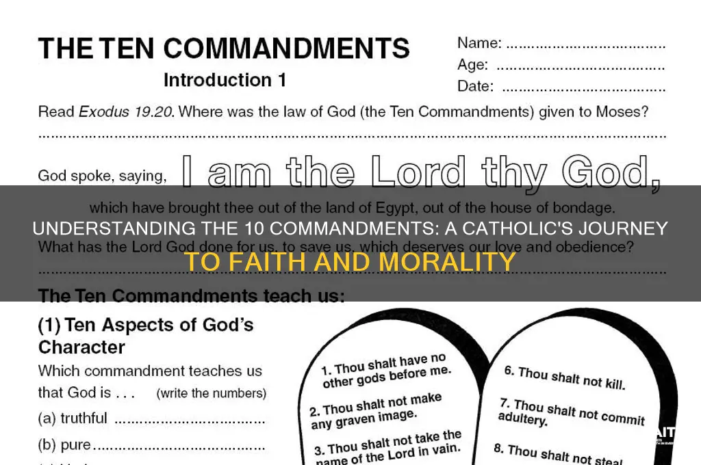 when learn the 10 commandments catholic