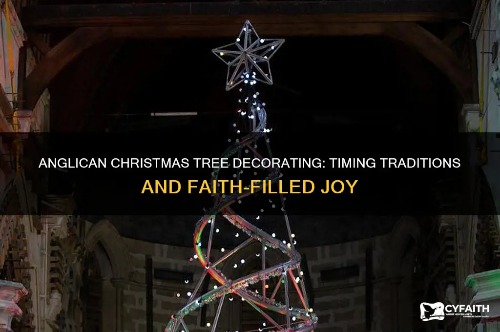 when should an anglican decorate christmas tree