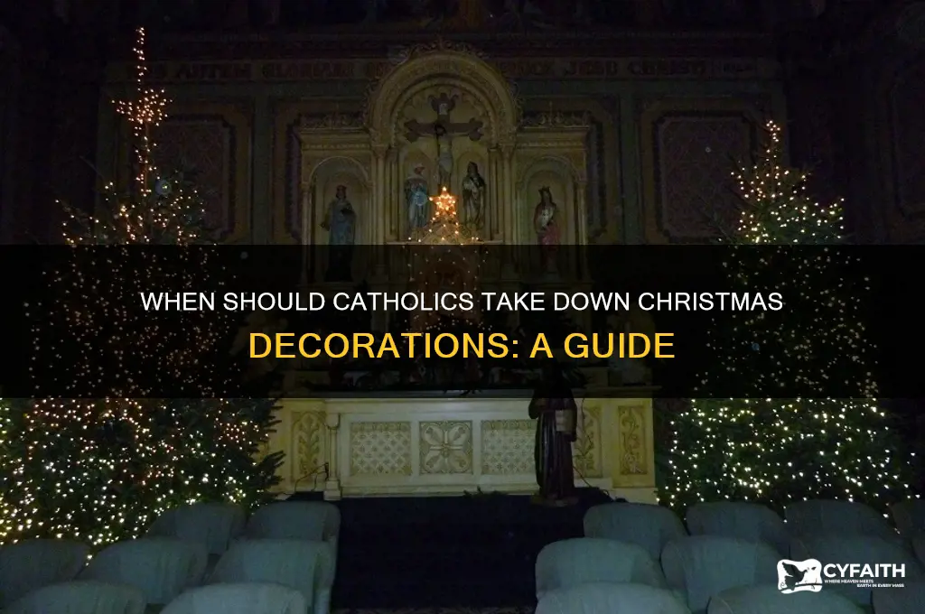 when should catholics take down christmas